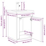 vidaXL Meuble de salle de bain avec robinet Chêne artisanal