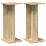 vidaXL Support de Plante 2 pièces Chêne Sonoma 25 x 25 5 x 60 5 cm
