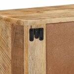 vidaXL Meuble TV mural 100x32x25 cm bois massif manguier brut