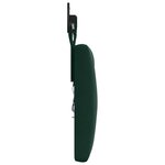 vidaXL Tête de lit suspendue Avec lumière LED Vert foncé Velours
