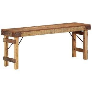 vidaXL banc Naturel 110 x 35 x 46 cm Bois ancien récupéré