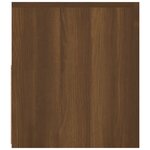vidaXL Meuble TV avec lumières LED chêne marron 120x35x40 cm
