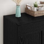 vidaXL Buffet Chêne noir 69 5 x 34 x 90 cm Bois d'ingénierie