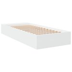 vidaXL Cadre de lit sans matelas blanc 75x190 cm