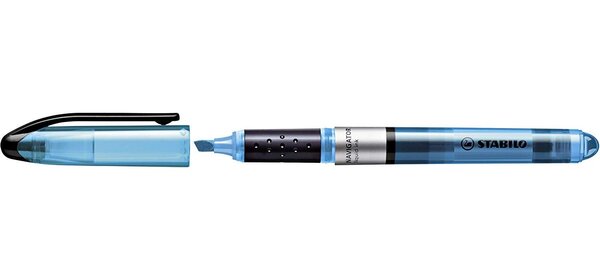 Surligneur NAVIGATOR de poche Pte Biseautée bleu x 10 STABILO