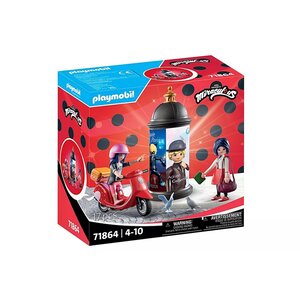 PLAYMOBIL 71864 - Marinette à scooter & Kagami