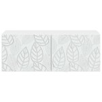vidaXL Meuble TV mural 59 5 x 41 x 30 cm Blanc Bois d'ingénierie