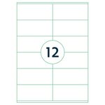 rillprint Étiquettes autocollantes 105x48 mm 500 feuilles Blanc