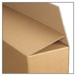 Caisse carton brune pour produit plat simple cannelure raja 60x25x60 cm (lot de 10)