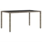 vidaXL Ensemble de salle à manger pour jardin 5 Pièces Gris Poly rotin
