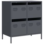 vidaXL Buffet anthracite 68x39x73 5 cm acier laminé à froid
