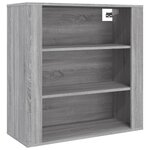 vidaXL Buffet haut Sonoma gris Bois d'ingénierie