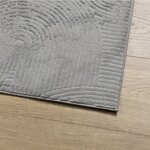 vidaXL Tapis IZA poils courts style scandinave gris 200x280 cm