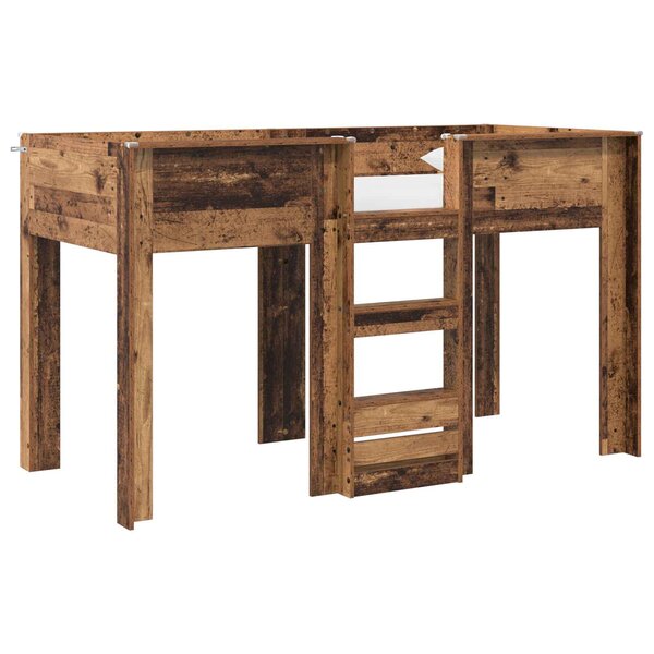 vidaXL Lit Superposé pour Enfants Bois ancien 75 x 190 cm