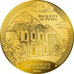 Pièce de monnaie en Or 10 Dollars g 0.311 Millésime 2024 Seven Wonders of the Modern World ROCK CITY OF PETRA