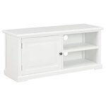vidaXL Meuble TV Blanc 90x30x40 cm Bois