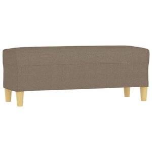 vidaXL Banc Taupe 100x35x41 cm Tissu