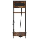 vidaXL Cabinet de chevet Chêne fumé 40 x 27 x 76 cm Bois d'ingénierie