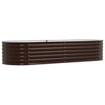 vidaXL Jardinière surélevée Marron 240 x 80 x 44 cm Acier