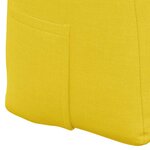 vidaXL Coussin de Dos Jaune clair 140 x 24 x 50 cm tissu