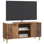 vidaXL Meuble TV Bois ancien 102 x 34 5 x 50 cm Bois d'ingénierie