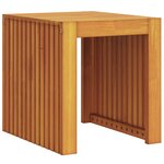 vidaXL Table d'appoint de jardin 43x36x40 cm en teck massif