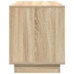 vidaXL Meuble TV avec lumières LED chêne sonoma 100x41x50 cm