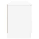 vidaXL Armoire de lit 2 Pièces Blanc 66 x 35 x 48 cm Bois d'ingénierie