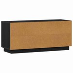 vidaXL Meuble TV Chêne noir 102 x 35 x 45 cm Bois d'ingénierie