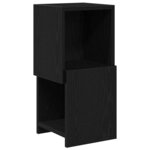 vidaXL Meuble d'angle Chêne noir 25 5x25x55cm Bois d'ingénierie