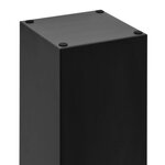 vidaXL Porte-parapluie Pierres Acier Noir