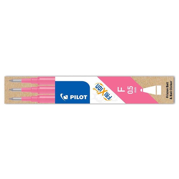 Set de 3 Recharges friXion Ball Clicker (BLS-FR5) Pointe Fine Rose PILOT