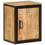 vidaXL Armoire de salle de bain 40x30x50cm bois massif manguier et fer