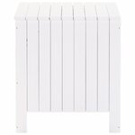 vidaXL Boîte de rangement avec couvercle RANA blanc bois massif de pin