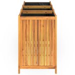 vidaXL Jardinière avec doublure 150x50x75 cm bois massif d'acacia