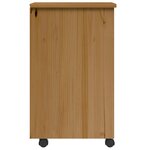 vidaXL Armoire roulante avec tiroirs MOSS bois de pin marron miel