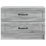 vidaXL Cabinet de chevet avec tiroir Sonoma gris 62 x 34 5 x 44 5 cm