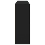 vidaXL Buffets avec lumières LED 3 Pièces noir bois d'ingénierie