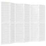 vidaXL Cloison de séparation pliable 6 panneaux 240x170 cm Blanc