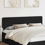 vidaXL Tête de lit Chêne noir 200 cm Bois d'ingénierie