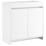 vidaXL Meuble sous lavabo de salle de bain Blanc 78 5 x 37 5 x 81 cm