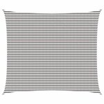 vidaXL Voile d'ombre 6 x 7 m HDPE Rectangulaire Gris clair et blanc