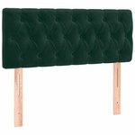 vidaXL Sommier à lattes de lit avec matelas Vert foncé 90x200 cm