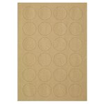 Étiquette adhésive de présentation en papier  kraft mat62x89 mm (lot de 225)