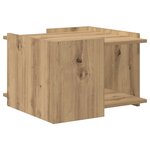 vidaXL Table basse Chêne artisanal 50 5 x 50 x 33 cm Bois d'ingénierie