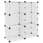 vidaXL Étagère à chaussures Transparent 84x31 5x93 cm PP