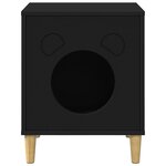 vidaXL Maison pour chat Noir 42 5 x 40 x 53 cm Bois d'ingénierie
