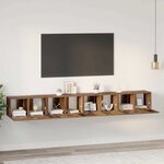 vidaXL Ensemble meuble TV 4 Pièces Bois ancien 60 x 30 x 30 cm