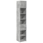 vidaXL Armoire de rangement mince gris béton 40x42 5x225 cm