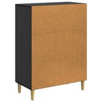 vidaXL Buffet Noir 66 x 34 5 x 90 cm Bois d'ingénierie